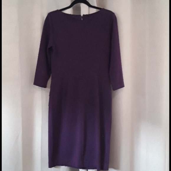 Chaps Eggplant Dress - Picture 2 of 4